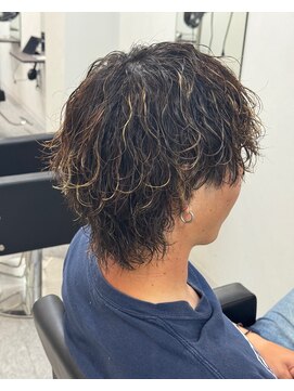 ブライト(BRIGHT) ［BRIGHT］マッシュウルフ×波巻き［静岡/メンズ/静岡駅］