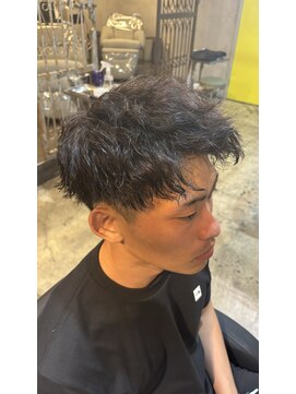 ルーメン 岐阜(ROOO MEN) メンズツイストスパイラルパーマスパイキーショートカット