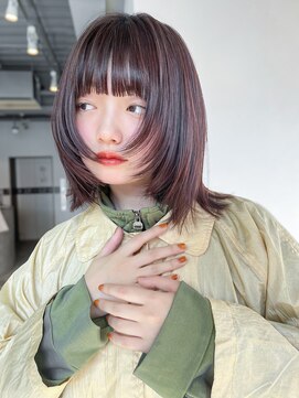 アルバム 池袋(ALBUM) ピンクヘアーウルフレイヤーロングピンクグレープフルーツ_29796