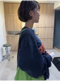コンパクトボブ×ラフパーマ