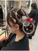 成人式シニヨンスタイル1