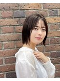 切りっぱなしボブ 20代30代40代ヘア 小顔 神戸ボブ 三ノ宮