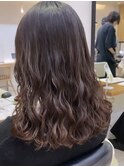 コテ巻き風パーマ上から少ししっかり目　新デジタルパーマ