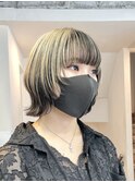 ◎ブロンドハイトーンカラーデザインカラーアンブレラカラー金髪