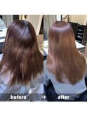 縮毛矯正/ナチュラル/ストレート/モテ髪/艶髪/髪質改善