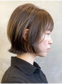横浜西口大人ショートボブくびれショートヘア切りっぱなしボブ