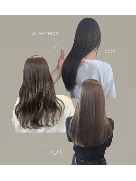 ジゼル 前橋(Giselle) ブリーチなしオリーブカラーチャート☆