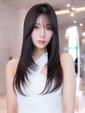 ドリップ バイ ハバナ 原宿(driP. by HAVANA) 20代30代ミディアム顔周りレイヤーカット髪質改善ストレート