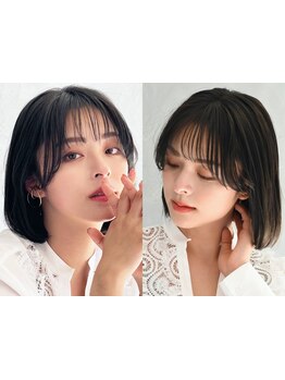 カット無クーポン有★白髪染めを使わない白髪染めで、透明感のあるオシャレカラー[白髪ぼかし/ハイライト]