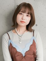 ニューヨークニューヨーク ピオレ姫路店(NYNY)&nbsp;前髪あり外ハネボブ×透明感ブラウン