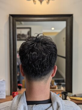 ラグラスヘアー(La grace hair) フェード×無造作パーマ