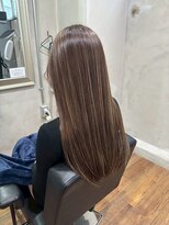 ヘアプレイスソル (HAIR PLACE SoL)&nbsp;ハイライトカラー/ブラウンベージュ/ストレートロング