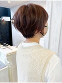 福山人気20代30代くびれショート骨格補正春ピンクブラウン小顔