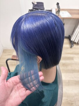 アン(Hair make un) 【清涼感】ラベンダーブルー×スカイブルー