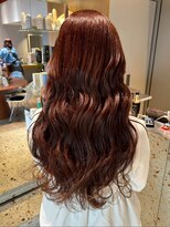 ナチュラル ヘアーデザイニング(Natural hair designing)&nbsp;ぷるん髪/カシスオレンジ/艶髪波巻きロング/韓国風巻き髪/モテ髪