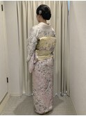 銀座訪問着レンタル　銀座訪問着着付け　銀座訪問着持込み