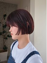 トップヘアー スパアンドリラクゼーション 安城(spa&relaxation)&nbsp;切りっぱなしボブ/ぱつっとボブ髪型20代30代前髪あり前髪無し