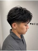 初パーマフェザーパーマ