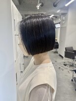 リグ 横浜(Lig.)&nbsp;切りっぱなしボブオリーブグレージュカラー暗めカラー横浜横浜駅