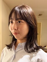 トップヘアー スパアンドリラクゼーション 安城(spa&relaxation) 安城顔周りレイヤーハッシュカットくびれショコラブラウン30代