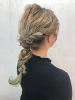 エトネ ヘアーサロン 仙台駅前(eTONe hair salon) 《eTONe》編みおろしへなちょこアレンジ