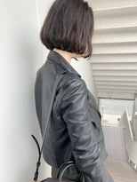 ルーファス 恵比寿 渋谷(Ruufus)&nbsp;レザーが似合う抜け感大人ボブ【Ruufus恵比寿渋谷】31519