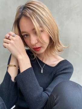 メーヴェ(Mowen) mowen 南堀江 ヌーディーベージュ×愛され×アンニュイロング