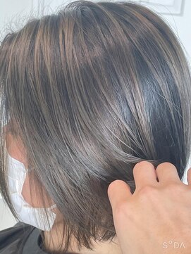 フィーリー ヘア デザイン 太田店(feAry) ハイライト×白髪ぼかし