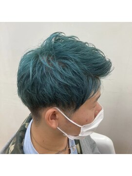 メンズヘアサロン トーキョー(Men's hair salon TOKYO.) グリーンカラー