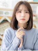 大人かわいいインナーカラーシースルーバングa上尾20代30代40代