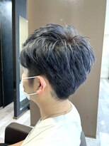 リオリス ヘア サロン(Rioris hair salon) ツーブロックマッシュ×ネイビー