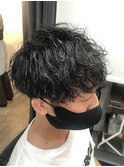 波巻きパーマ