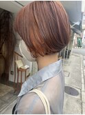 ボブ×イヤリングカラー