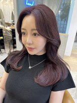 ロンドアジュール 横浜(Lond azur) ピンクラベンダーカラーで艶々韓国ヘア