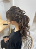ハーフアップ