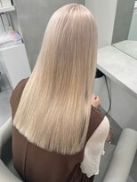 ベレーザ 渋谷(BELEZA)&nbsp;4814グレーベージュシルキーベージュ艶髪韓国ヘアレイヤーロング