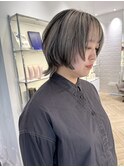 メリハリハイライト 一色染めのブリーチ卒業