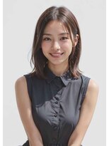 エル 横浜(eL)&nbsp;◎前髪パーマ レイヤーロング 黒髪 グレーベージュ 小顔