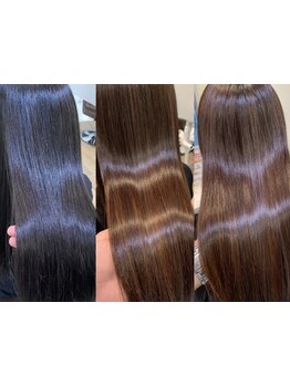 【理想のサラサラストレートヘアー！縮毛矯正\12100】髪の広がりやクセを抑え、今までにない指通りを実感◎