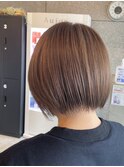 【札幌白石】ショートヘア/ベージュ/ワンカラー/高発色カラー
