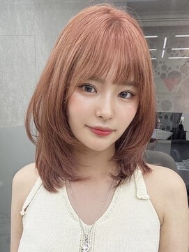 ロンド レア 天神大名店(Lond Le’a) ダブルカラーピンクベージュベージュカラーケアブリーチレイヤー