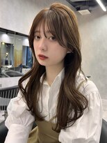 シティ(CITY)&nbsp;レイヤーカット　韓国ヘア　ベージュカラー