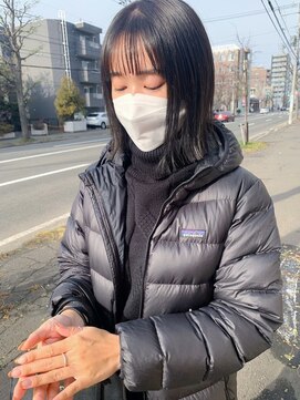 ドルセプラタ(Dulce plata) 前下がりミディアム×小顔レイヤーハッシュカット20代30代40代