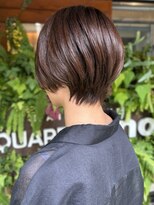 スクエアウーノ 博多(SQUARE＊UNO HAKATA)&nbsp;大人ショート　ブラウンカラー　20代30代　丸みショート