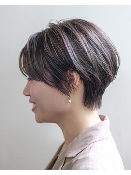 ルプラ ブリリアント(le-pla brilliant) マッシュショート/シースルーバング/ボブ/アッシュブラウン/豊橋