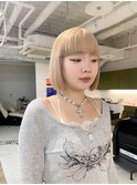 透明感カラーダブルカラーミディアムレイヤー韓国インナーカラー