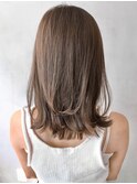 モテ髪レイヤーカット薄めバングアンブレラカラーこなれヘア
