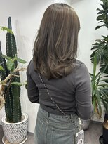 ノート(note)&nbsp;透明感オリーブベージュ×ワンカールミディアムレイヤー