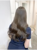 くびれヘアアプリコットオレンジ夏ヘアハイライトカラー