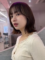 ロンドワン 三宮元町(Lond one)&nbsp;エアリーくびれボブ/顔周りカット/前髪/後れ毛/フェザーバング